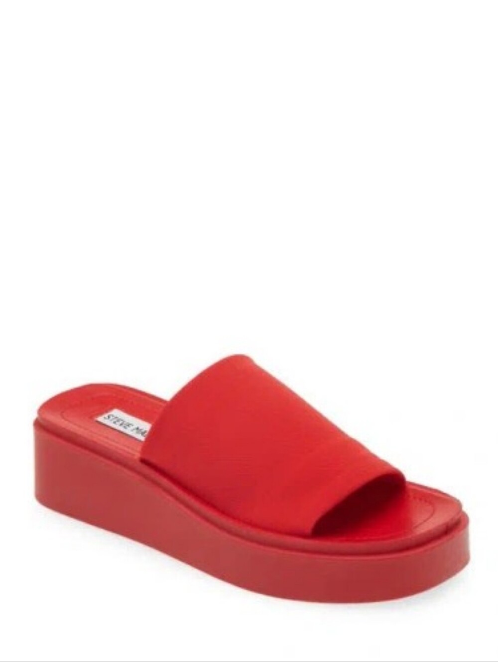 ISO Steve Madden Red Gimmee Platform Slides